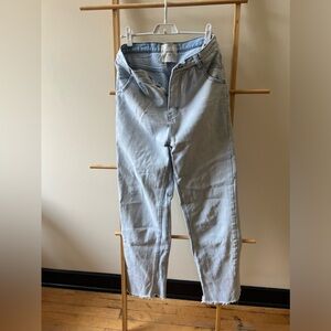 One Teaspoon 28” raw hem light wash jean